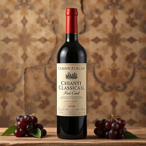 Bottiglia di Chianti Classico, vino rosso toscano