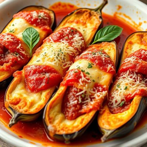 Involtini di melanzane alla parmigiana
