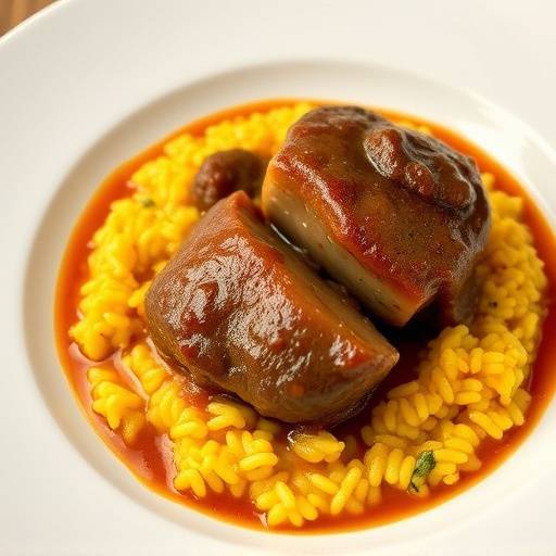 Ossobuco alla milanese con risotto allo zafferano