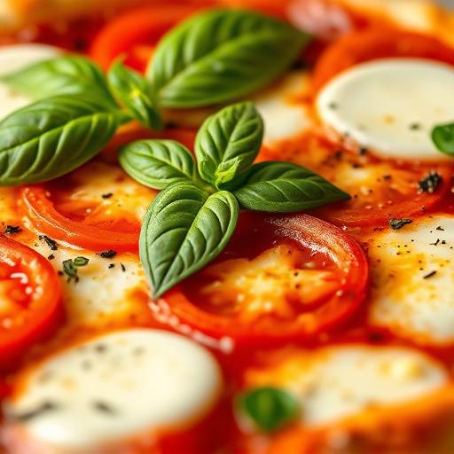 Pizza Margherita con pomodoro, mozzarella e basilico fresco